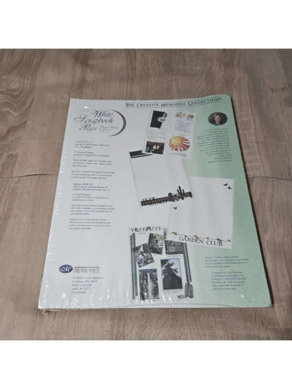 Creative Memories 12 x 15 White Scrapbook Refill RCM-15S 15 Sheets 30 Pages New